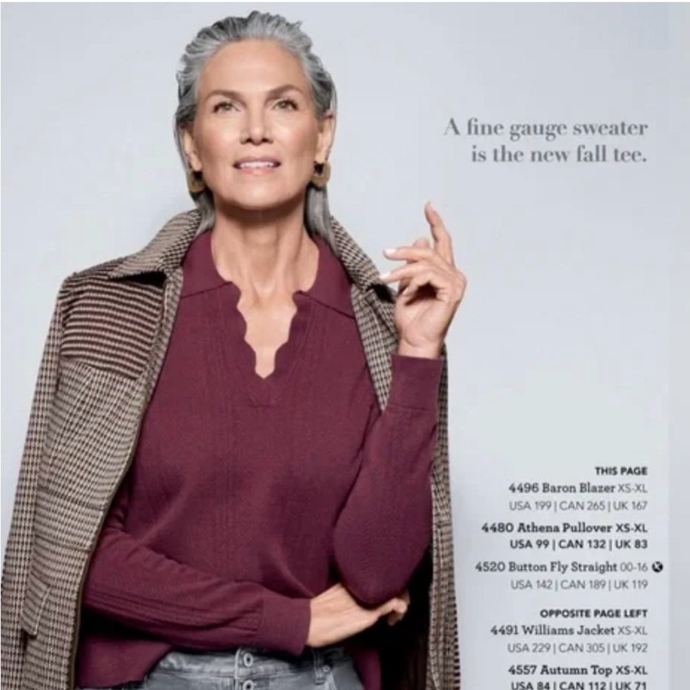Cabi Athena sweater Wine color